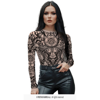 Trikot- body s imitací tetování