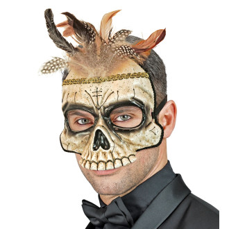 Widmann VOODOO SKULL maska s peřím