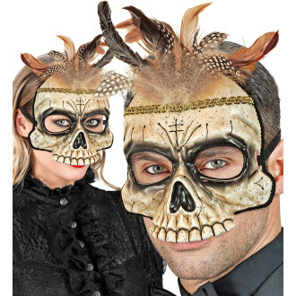 Widmann VOODOO SKULL maska s peřím