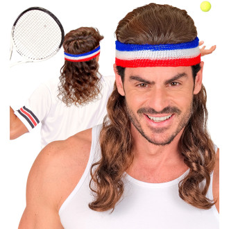 Widmann Čelenka s vlasy červeno-modro-bílá