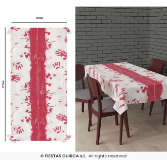 Ubrus  na halloween zakrvavený