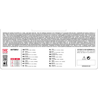 Widmann Motýl dámský kostým s křídly