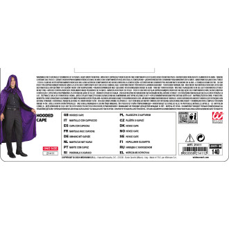 Widmann Fialový sametový plášť s kapucí