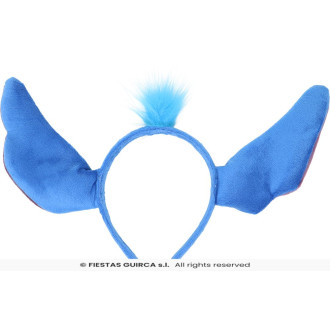 Modrá mimozemská čelenka s vlasy LILO STICH