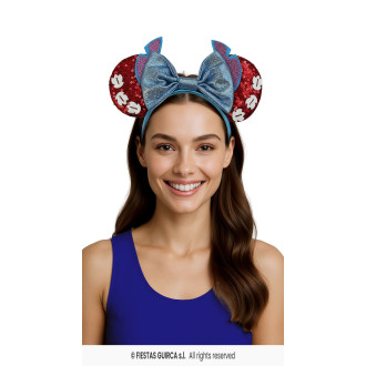 Modrá čelenka s ušima LILO STICH
