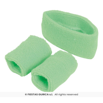 Fiestas Guirca Čelenka s pásky na zápěstí - zelené