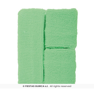 Fiestas Guirca Čelenka s pásky na zápěstí - zelené