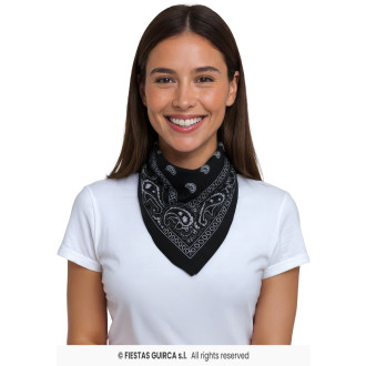 Fiestas Guirca Černý kovbojský šátek
