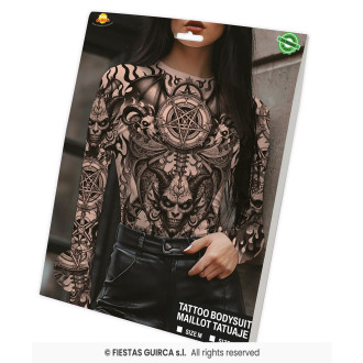 Trikot- body s imitací tetování