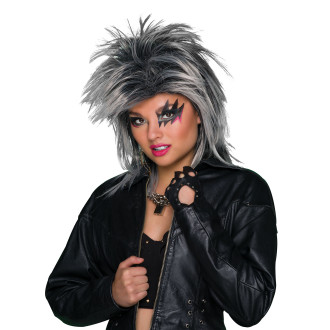 Dámská paruka Foxy Rocker černo-šedá
