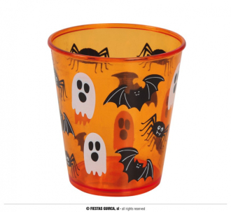 Fiestas Guirca Halloween - oranžový pohár 10 cm