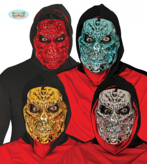 Fiestas Guirca Masky kovového vzhledu - smrtka